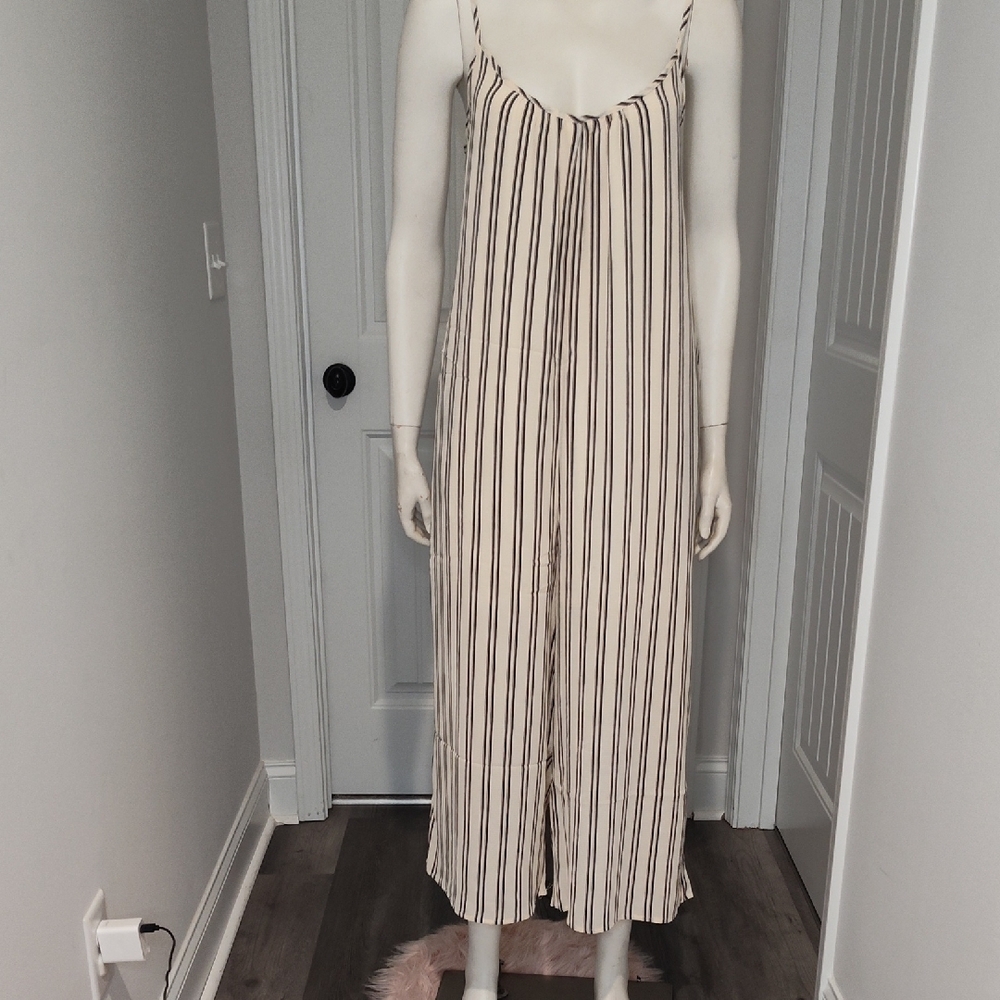 Striped Baggy Jumpsuit